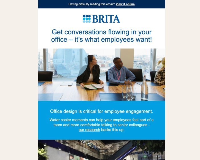 BRITA email campaign