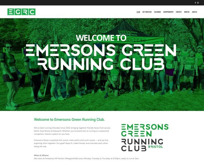 Emersons Green Running Club website